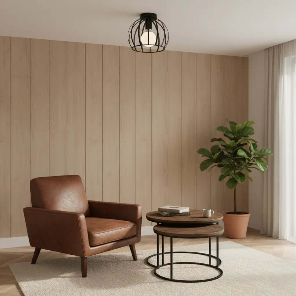 Havryn – Industriële Plafonnière met Open Design