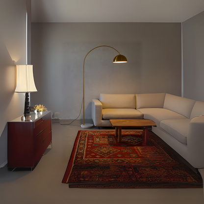 Aurora Arc Booglamp – Modern Design met Gouden Accent & LED