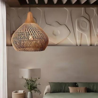 Naturalea Light – Handgemaakte Rotan Hanglamp met Warme Uitstraling