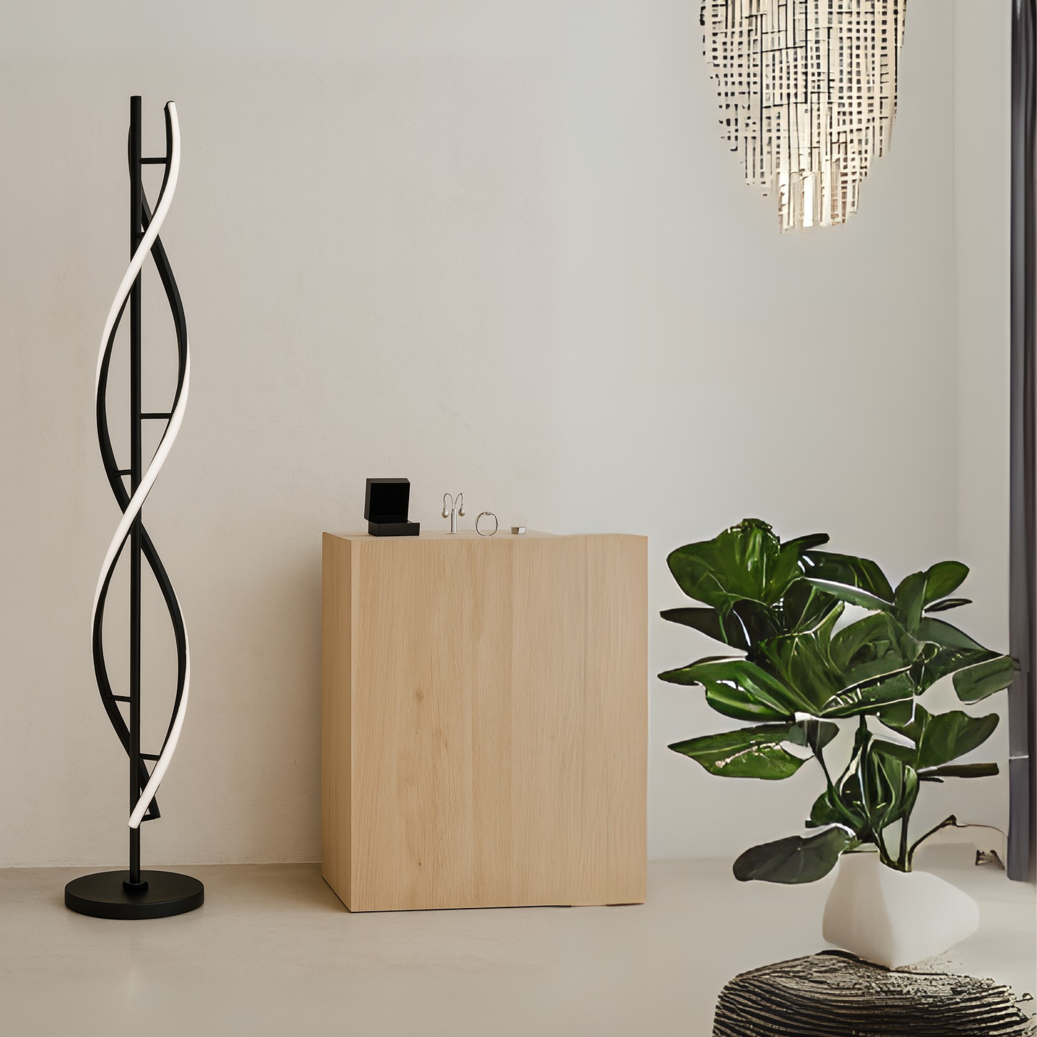 HelixGlow – Moderne LED Spiraal Vloerlamp