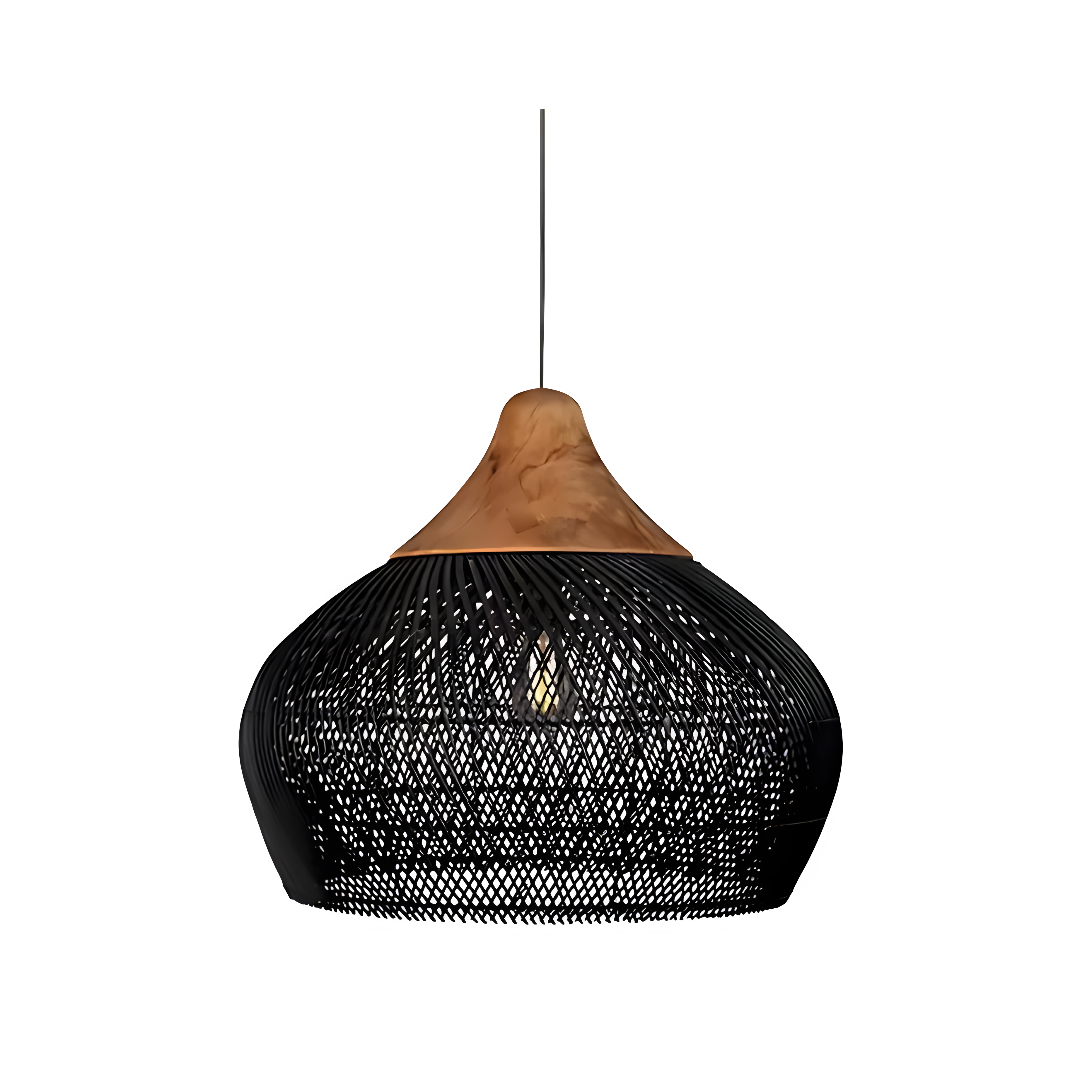 Naturalea Light – Handgemaakte Rotan Hanglamp met Warme Uitstraling
