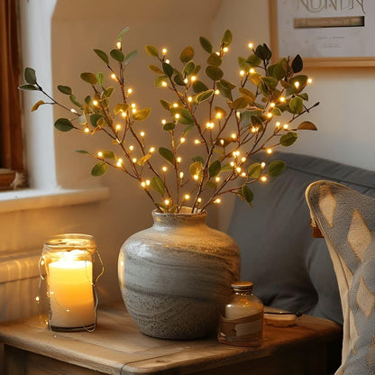 Luminara Branch – Decoratieve LED Lamp in Olijftak Design