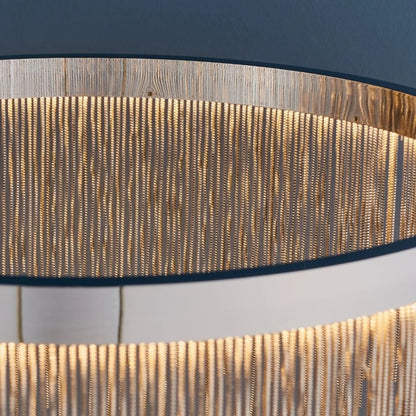 Hanglamp van chroom met kettingeffect – Bonq