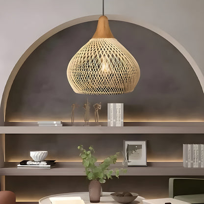 Naturalea Light – Handgemaakte Rotan Hanglamp met Warme Uitstraling