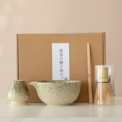 Zenmatcha Set – Japans 4-delig Matcha Thee Set in Geschenkbox