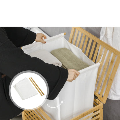 Bambora Grande – XL Bamboe Wasmand met Duurzaam Design
