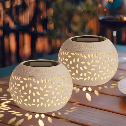 SolarGlow – Tafellampen op Zonne-energie (2-delige set)