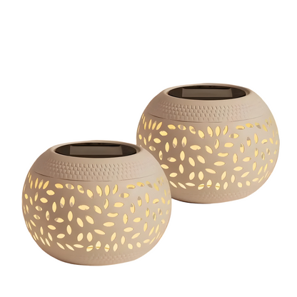 SolarGlow – Tafellampen op Zonne-energie (2-delige set)