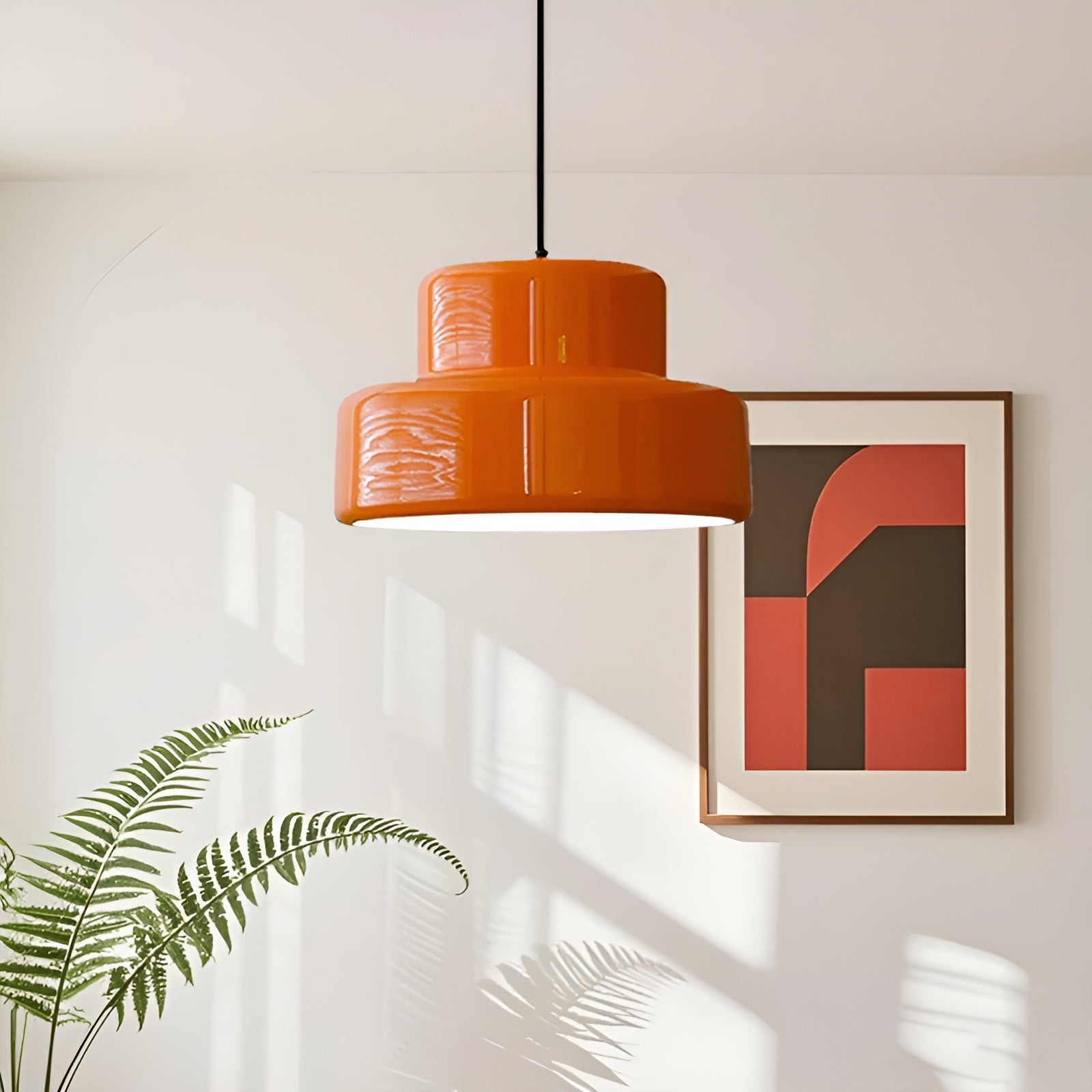 ArancioDome Hanglamp – Bauhaus Design in Levendig Oranje
