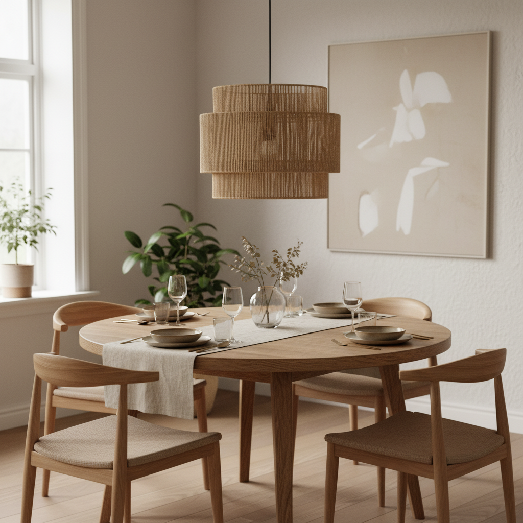 NaturaLuna – Handgemaakte Jute Hanglamp