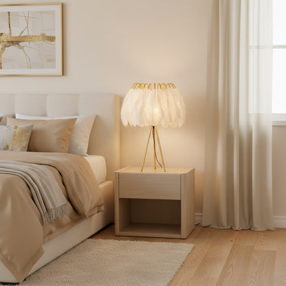 GlowFeather – Nacht- tafellamp met Pluimen