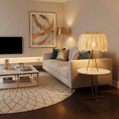 GlowFeather – Nacht- tafellamp met Pluimen