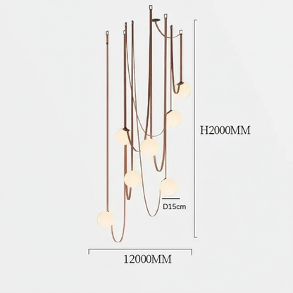 Hanglamp - Italiaanse Leder design