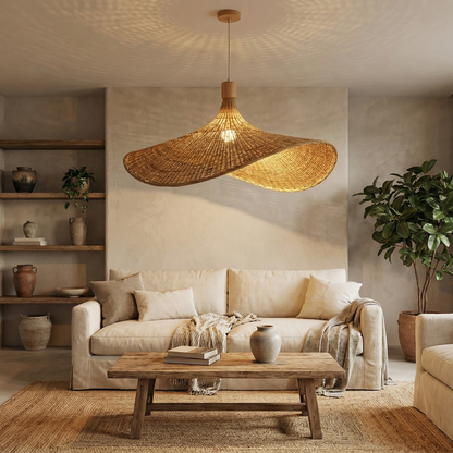 BambuAura Hanglamp – Handgemaakt van Duurzaam Bamboe