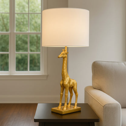 GiraLuxe – Gouden Giraffe Tafellamp