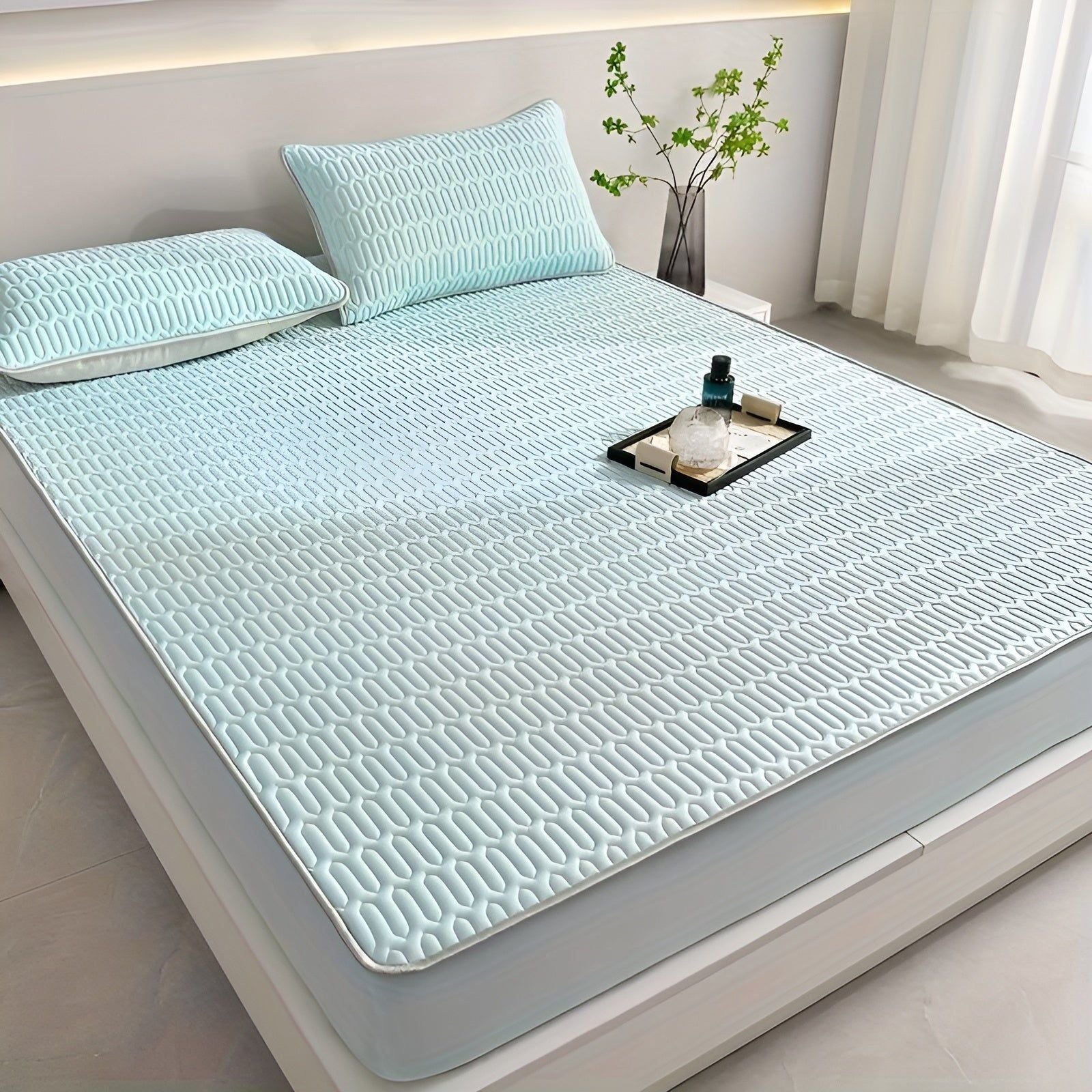 ClimaCool Set – Latex Topper & Kussenslopen voor Verfrissende Nachtrust