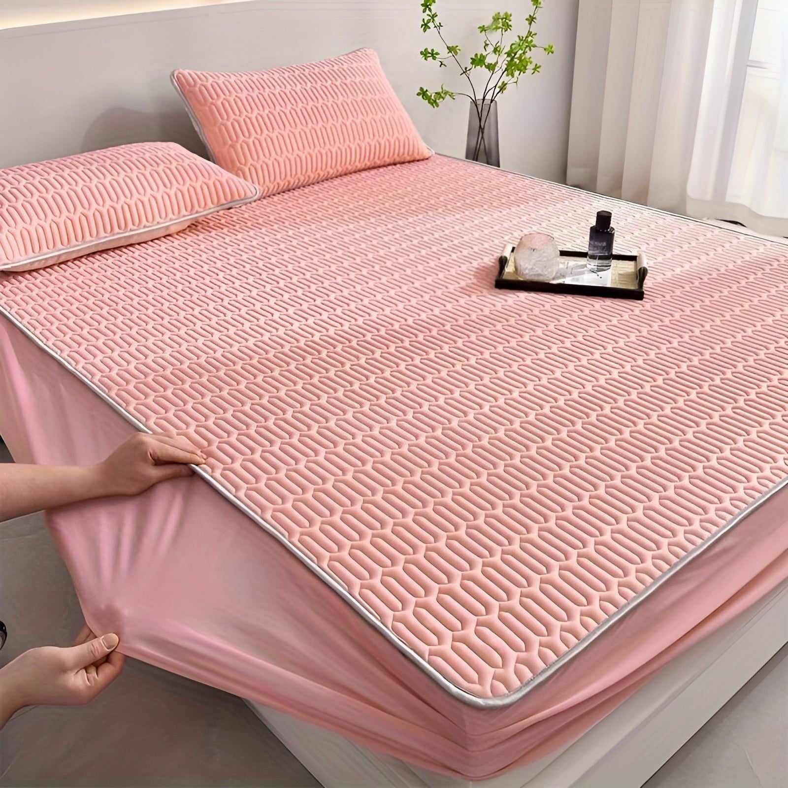 ClimaCool Set – Latex Topper & Kussenslopen voor Verfrissende Nachtrust