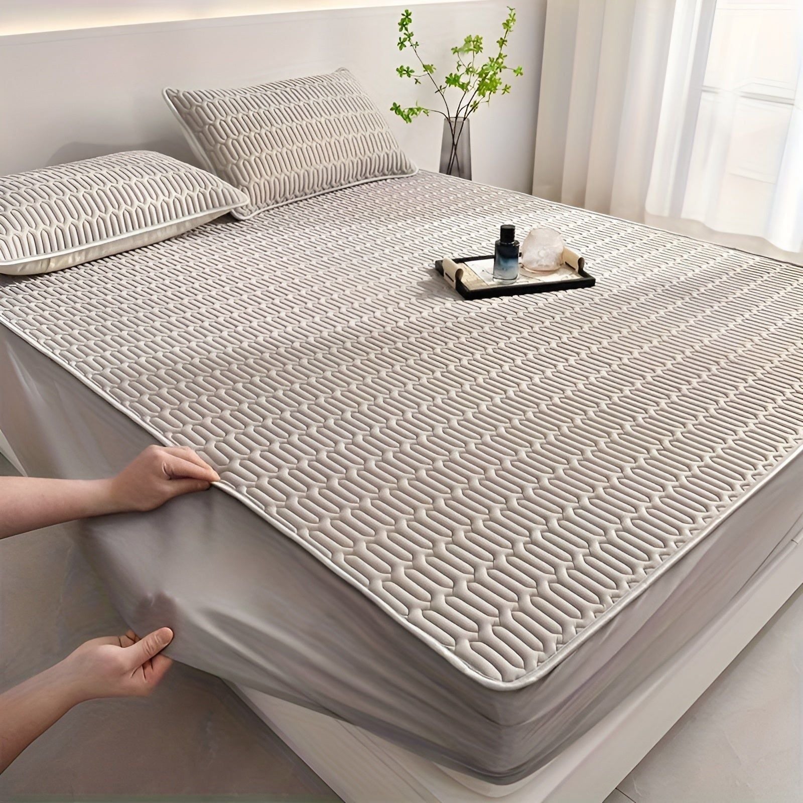 ClimaCool Set – Latex Topper & Kussenslopen voor Verfrissende Nachtrust