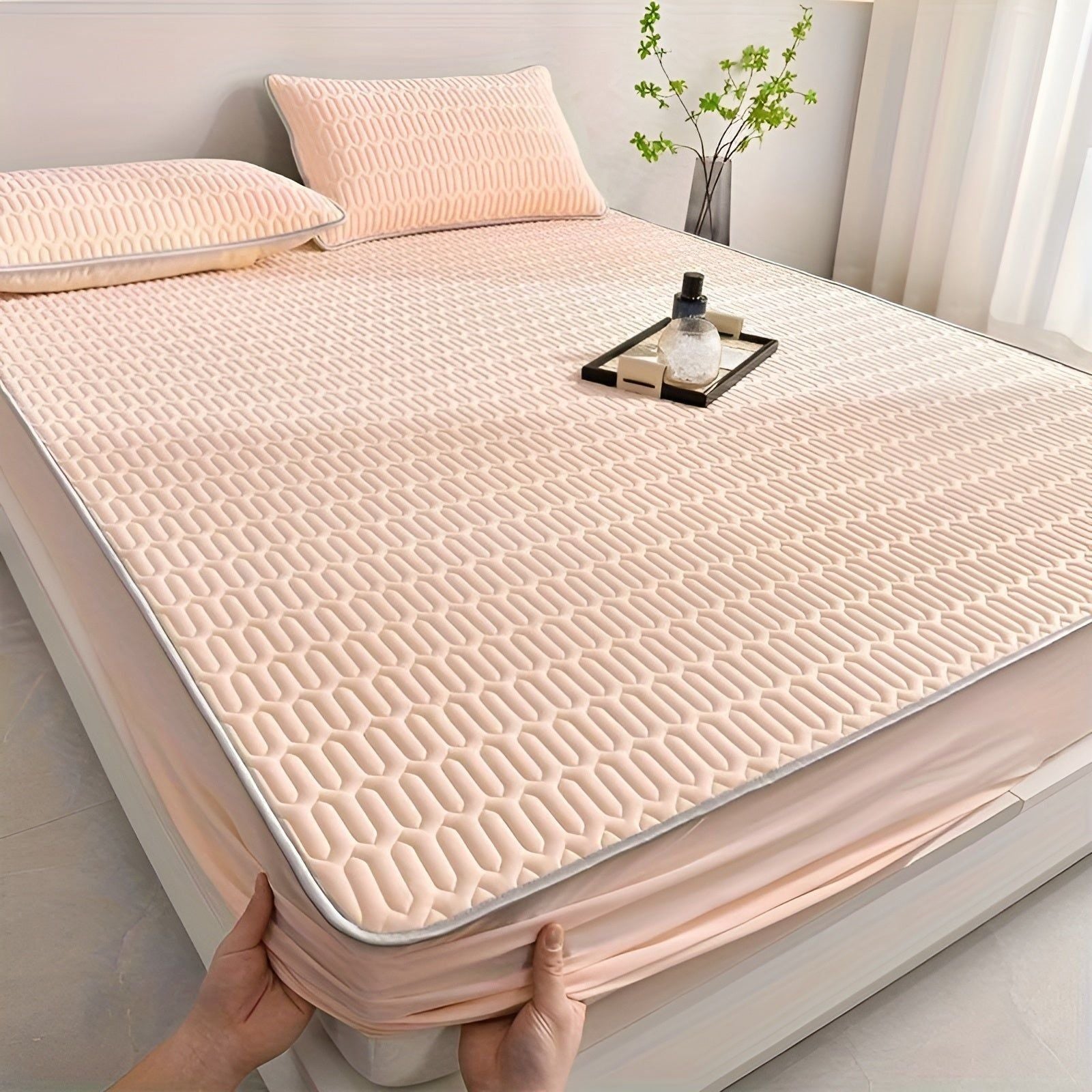 ClimaCool Set – Latex Topper & Kussenslopen voor Verfrissende Nachtrust