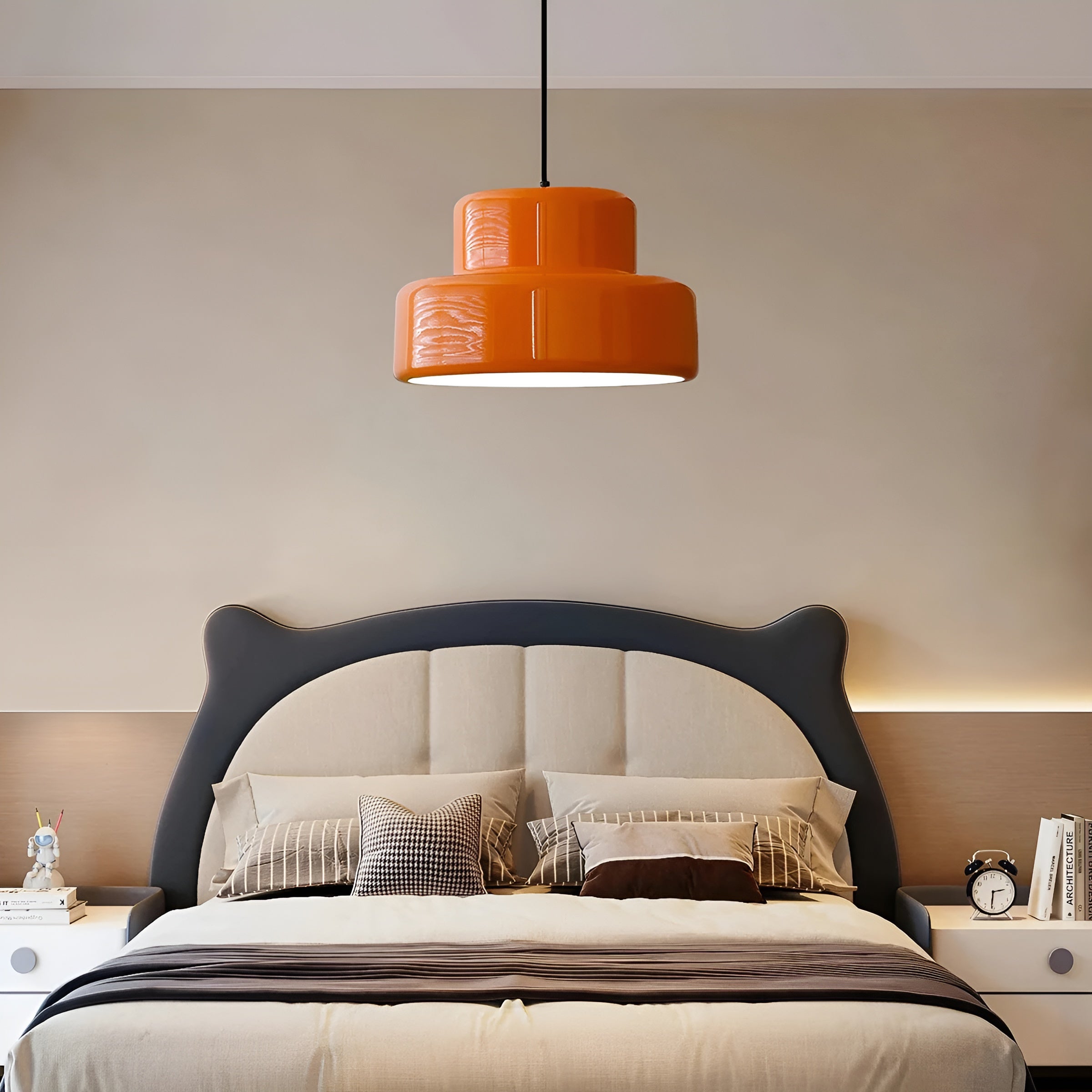 ArancioDome Hanglamp – Bauhaus Design in Levendig Oranje