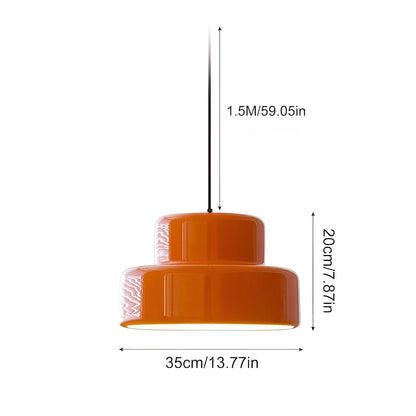 ArancioDome Hanglamp – Bauhaus Design in Levendig Oranje