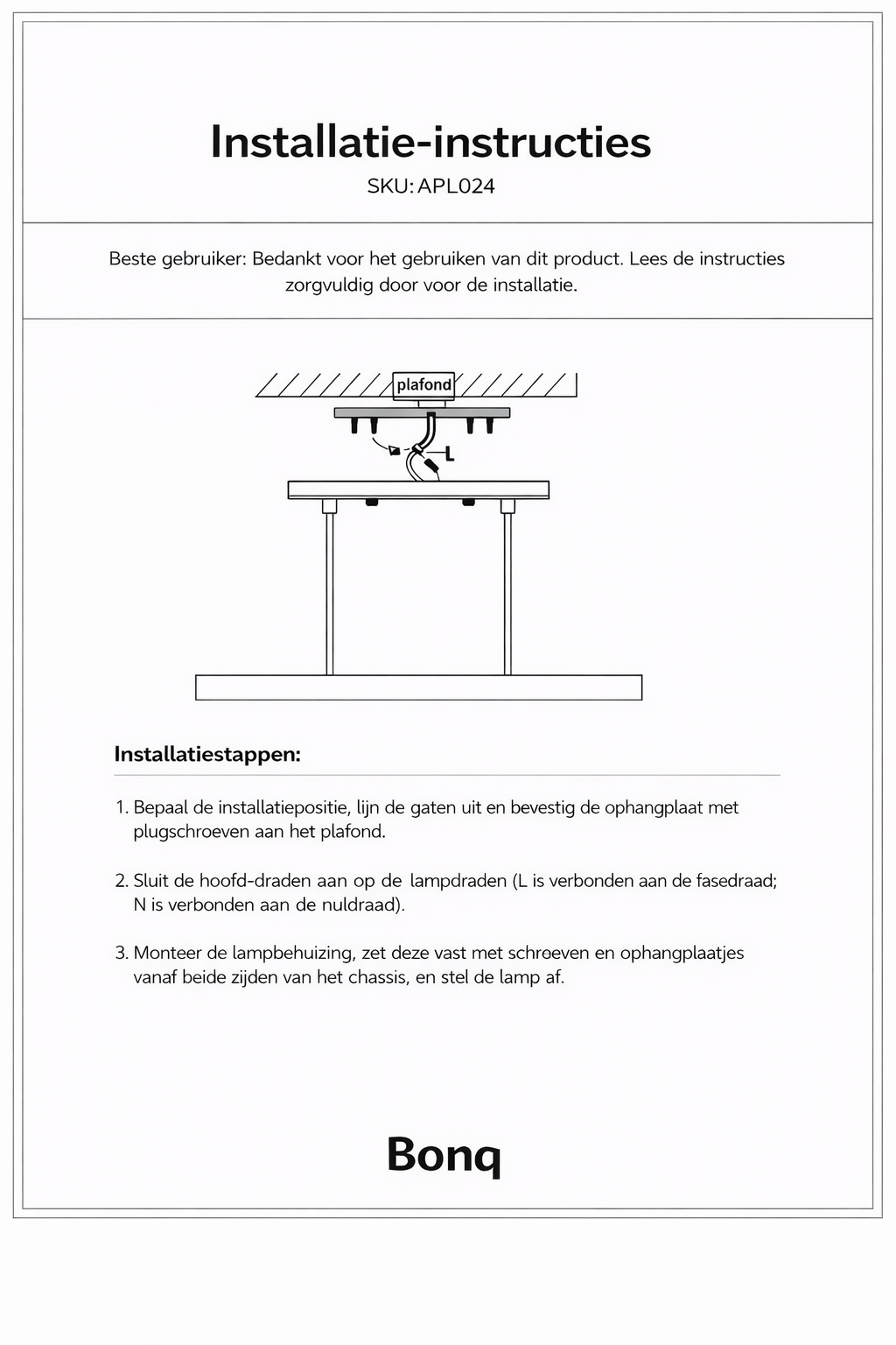 Hanglamp van aluminium met geïntegreerde LED – Bonq