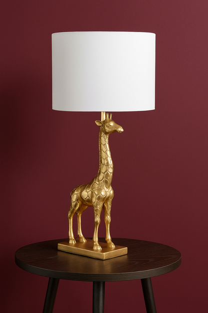 GiraLuxe – Gouden Giraffe Tafellamp