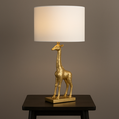 GiraLuxe – Gouden Giraffe Tafellamp