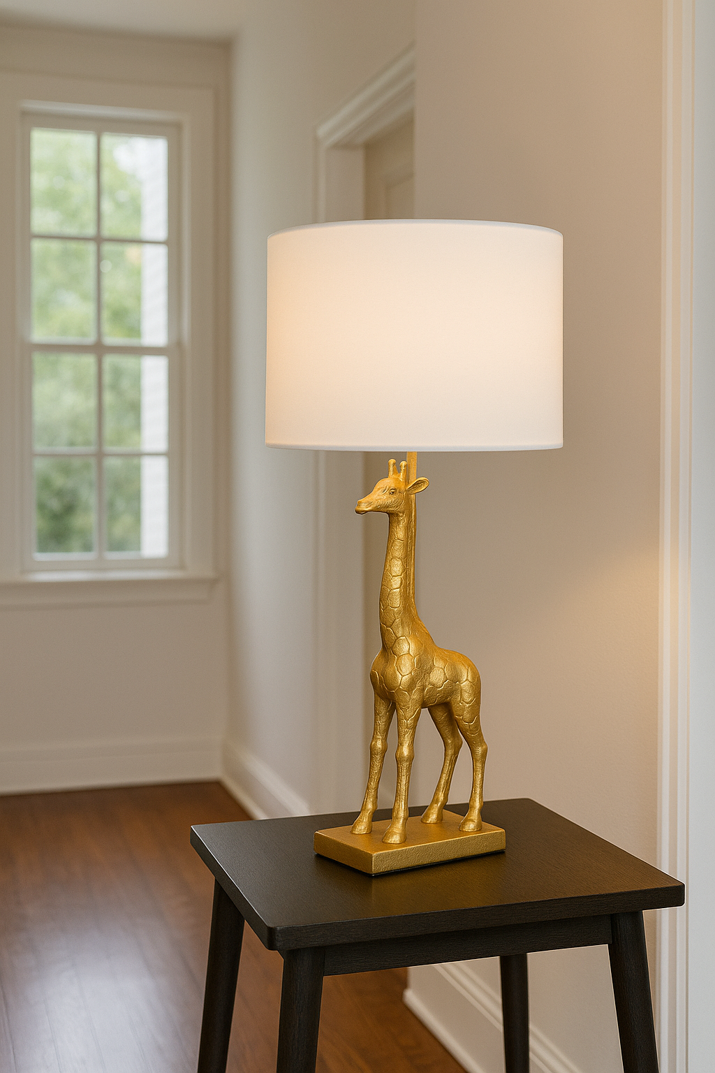 GiraLuxe – Gouden Giraffe Tafellamp