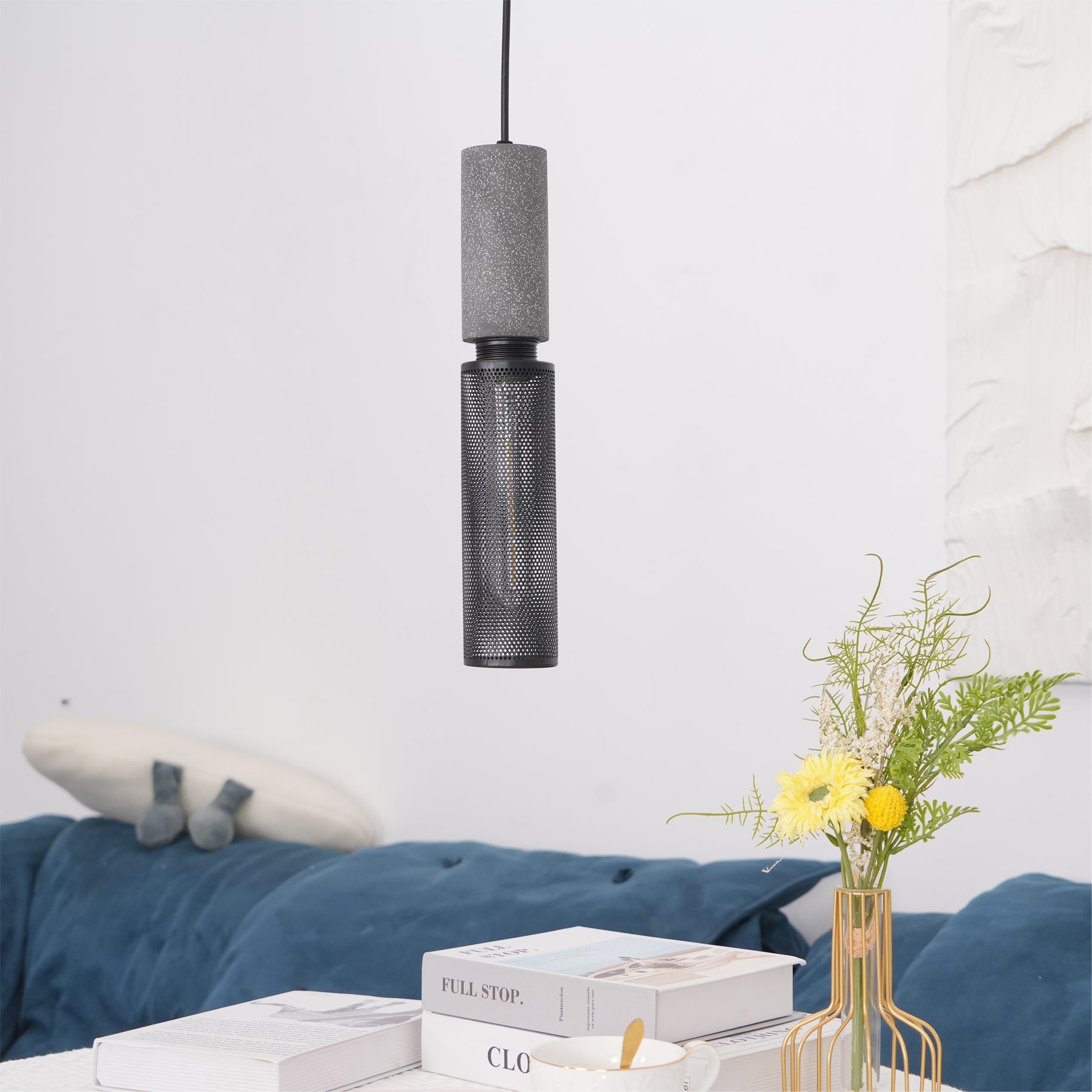 hanglamp van beton en metaal – Bonq