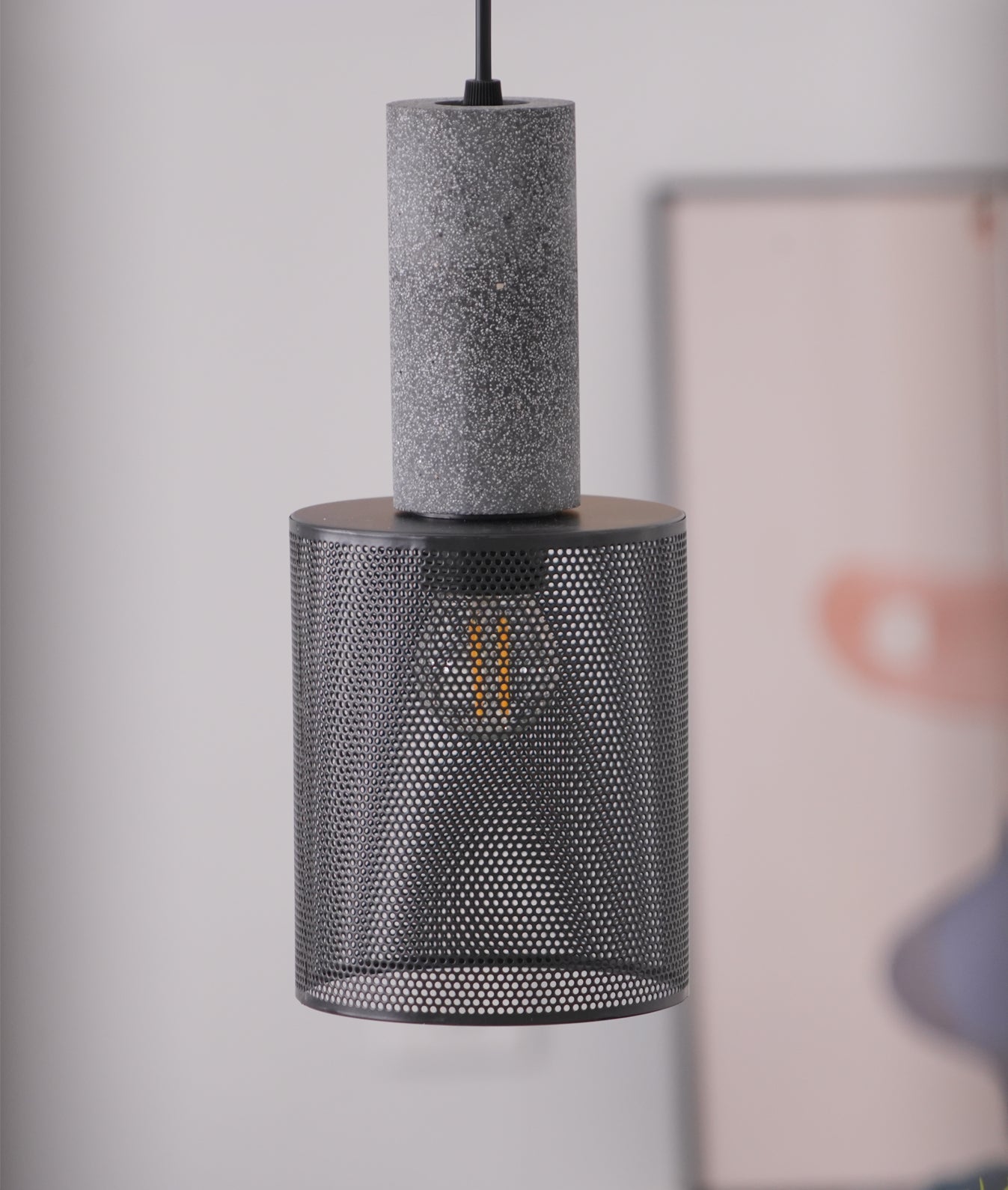 hanglamp van beton en metaal – Bonq