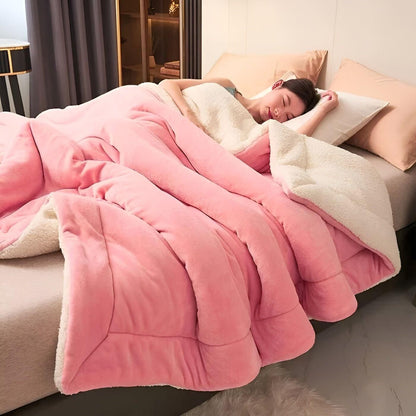 DuoLuxe Plaid – Dubbelgelaagde Fleece Deken voor Ultiem Comfort