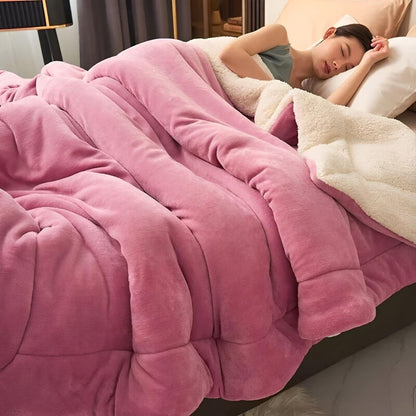 DuoLuxe Plaid – Dubbelgelaagde Fleece Deken voor Ultiem Comfort