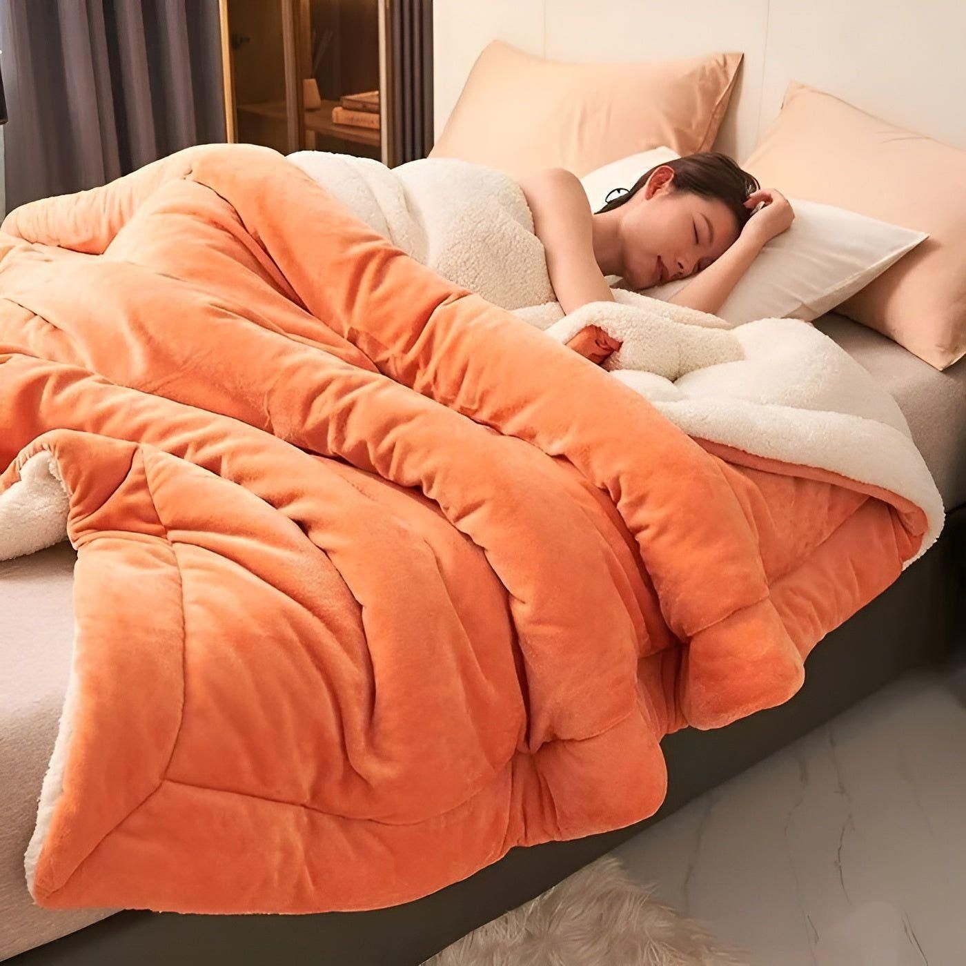 DuoLuxe Plaid – Dubbelgelaagde Fleece Deken voor Ultiem Comfort