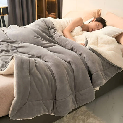 DuoLuxe Plaid – Dubbelgelaagde Fleece Deken voor Ultiem Comfort