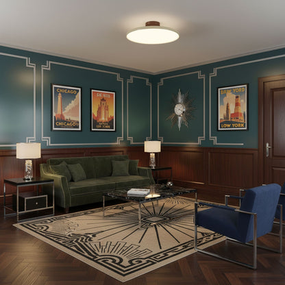 Plafondlamp van metaal en acryl – Bonq