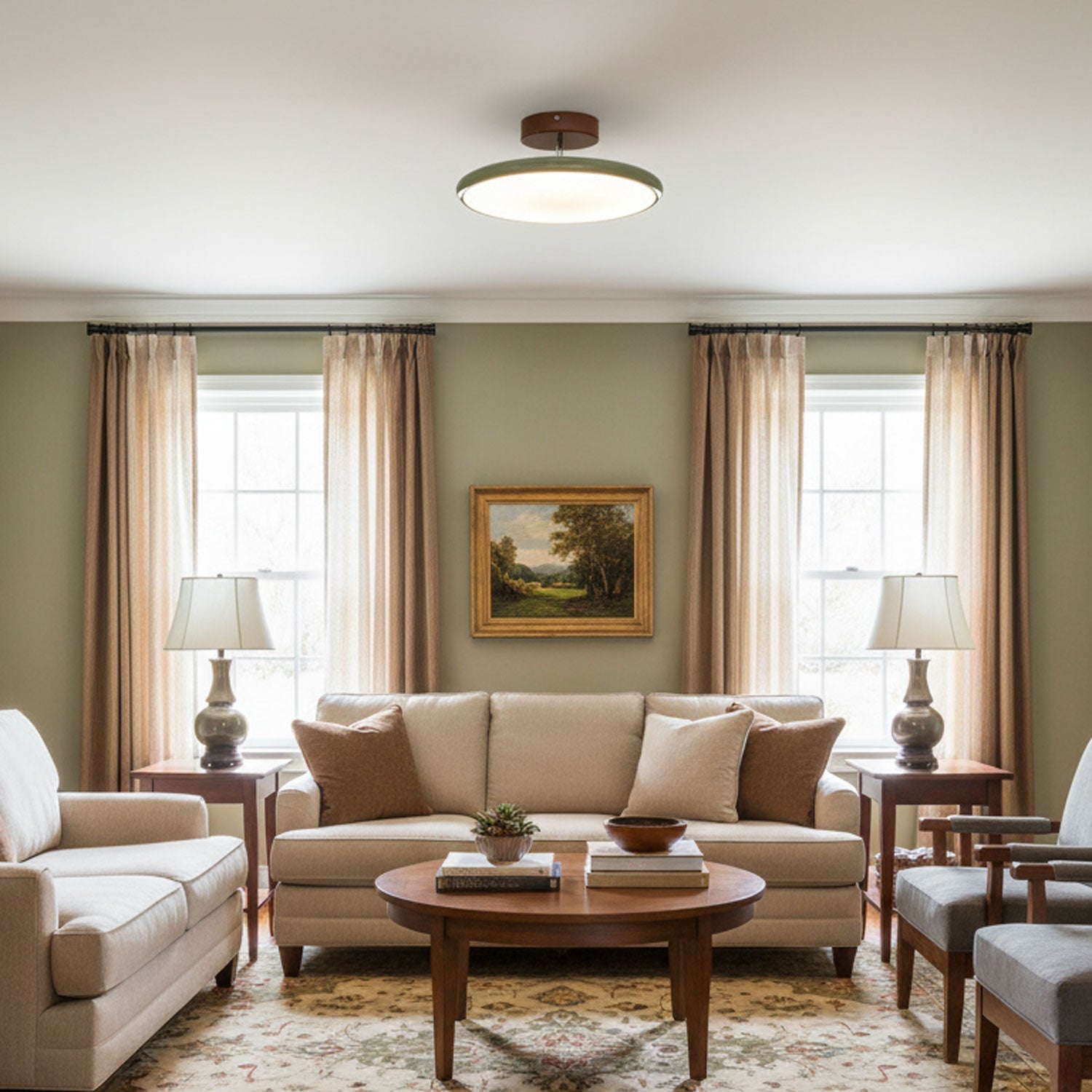 Plafondlamp van metaal en acryl – Bonq