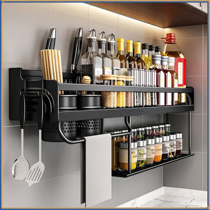 Culinara Rack – Multifunctioneel RVS Wandrek voor de Keuken