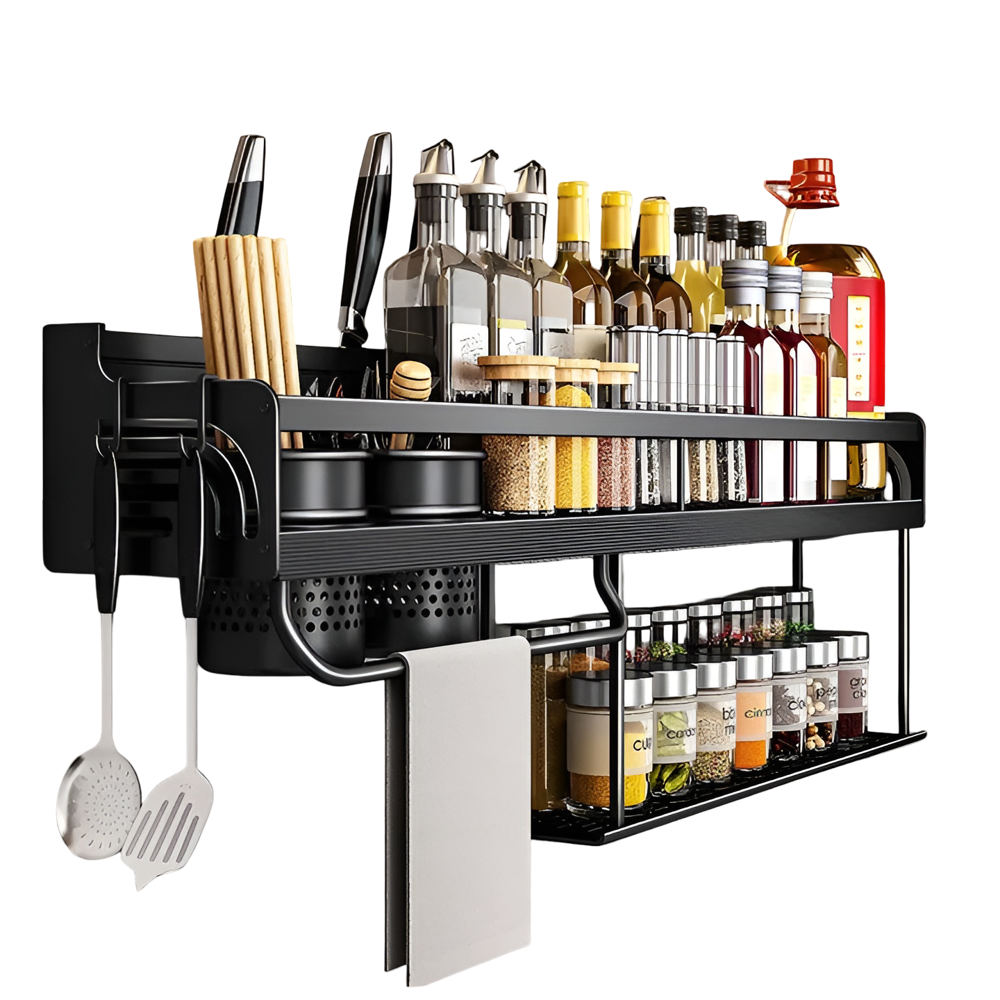 Culinara Rack – Multifunctioneel RVS Wandrek voor de Keuken