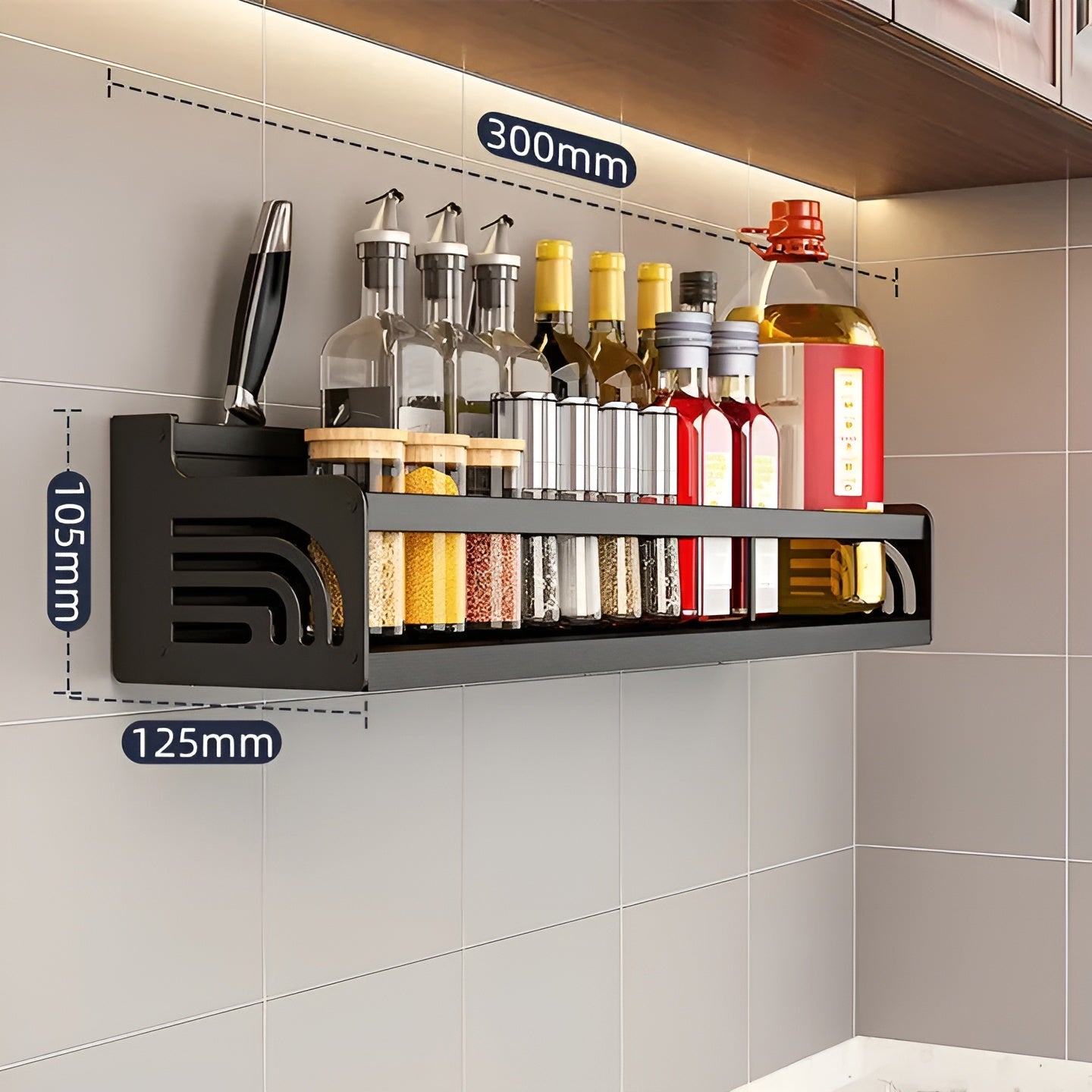 Culinara Rack – Multifunctioneel RVS Wandrek voor de Keuken