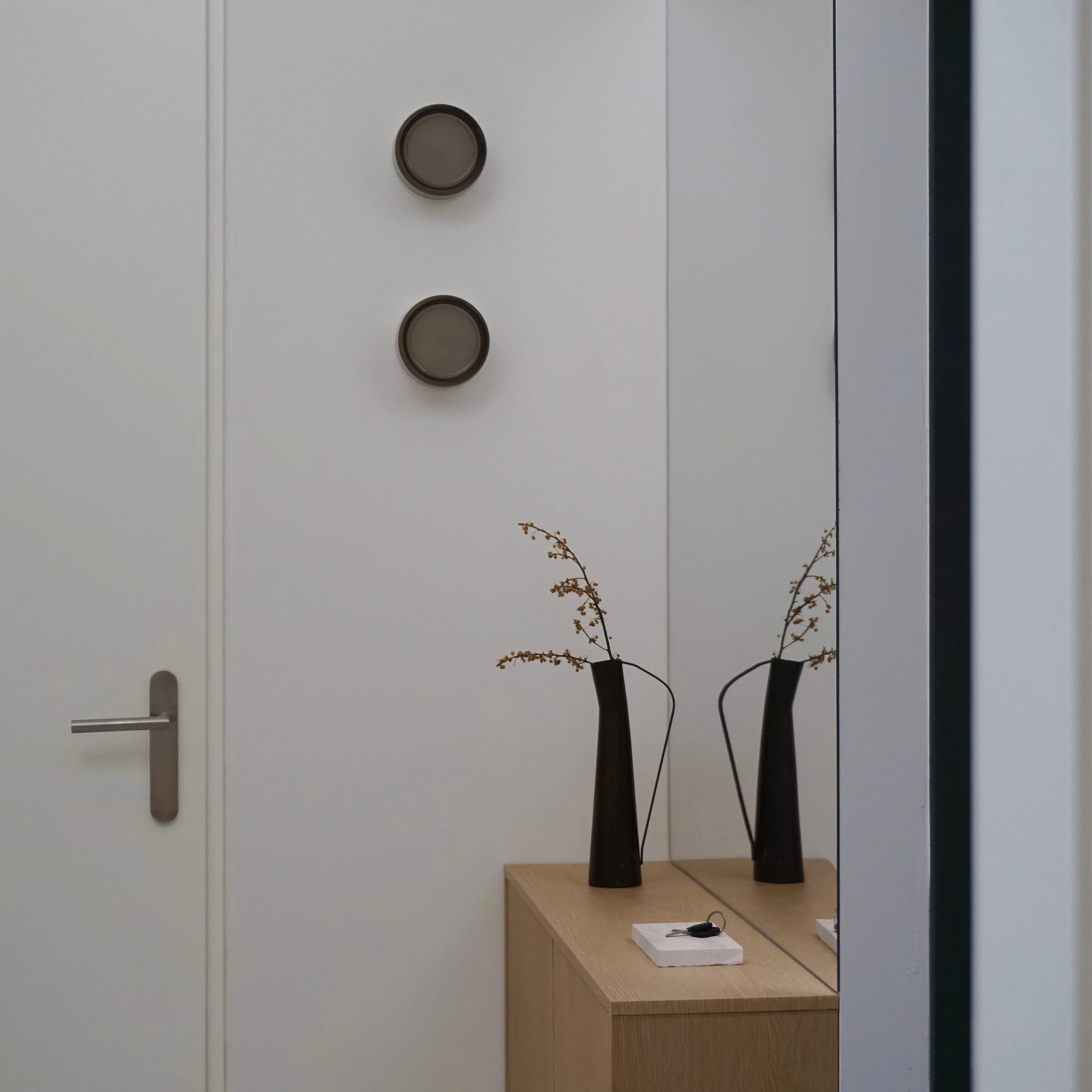 Ronde wandlamp van aluminium en glas met ingebouwde LED – Bonq