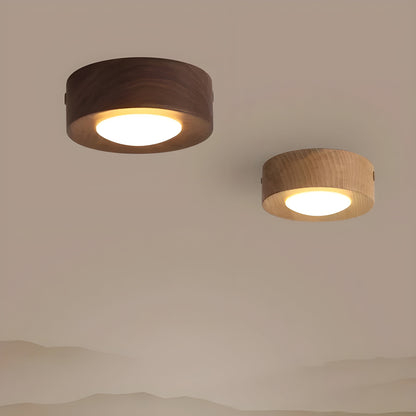 Noyer Lume Plafondlamp – Warm Walnoot hout & Modern LED Design