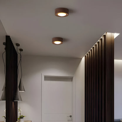 Noyer Lume Plafondlamp – Warm Walnoot hout & Modern LED Design