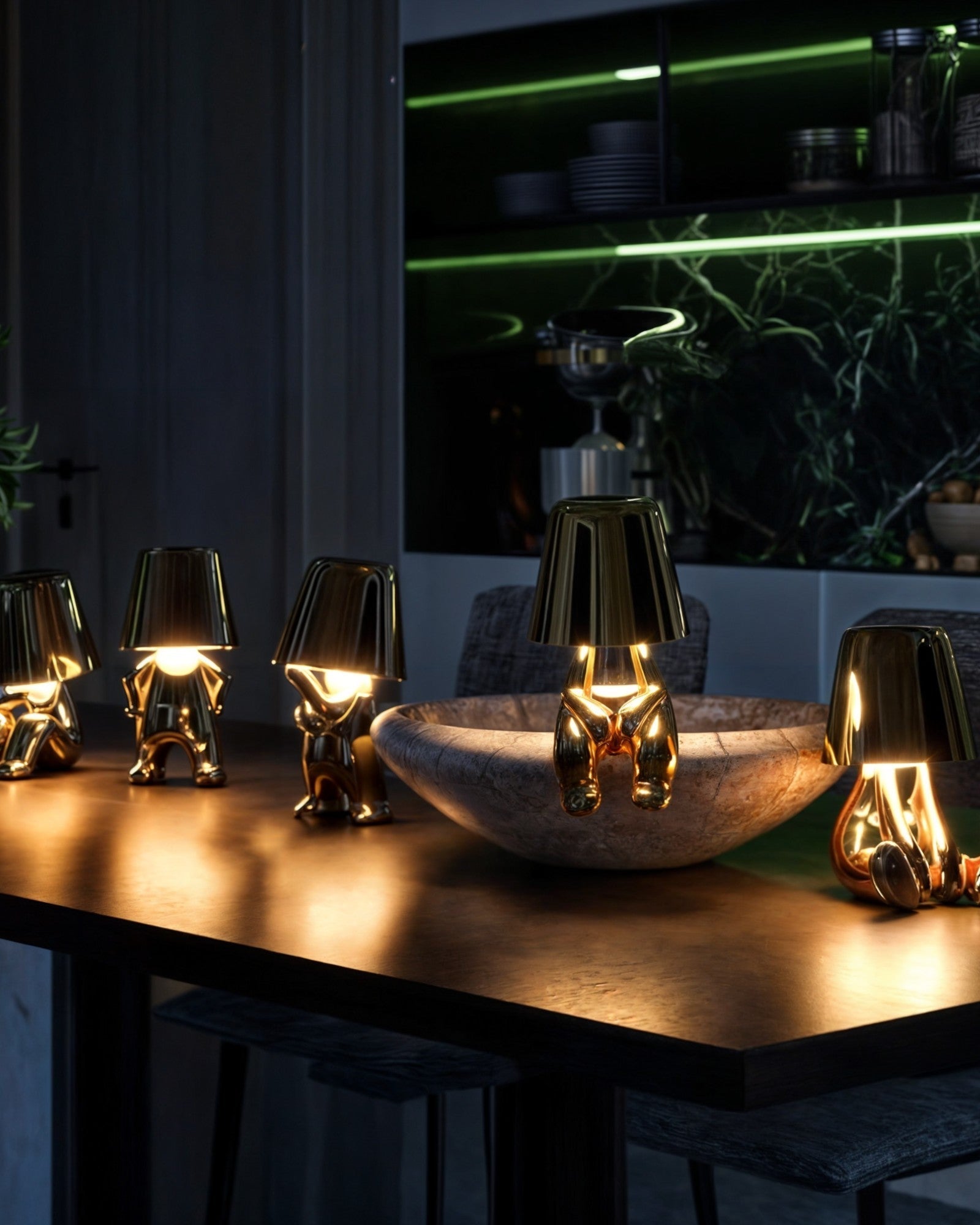 Covi – Goudkleurige Tafellamp