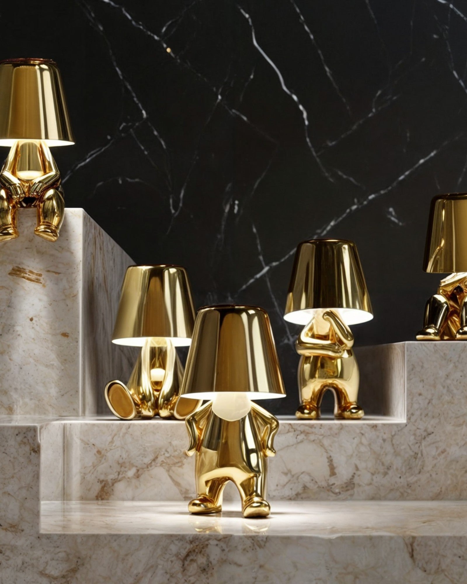 Covi – Goudkleurige Tafellamp