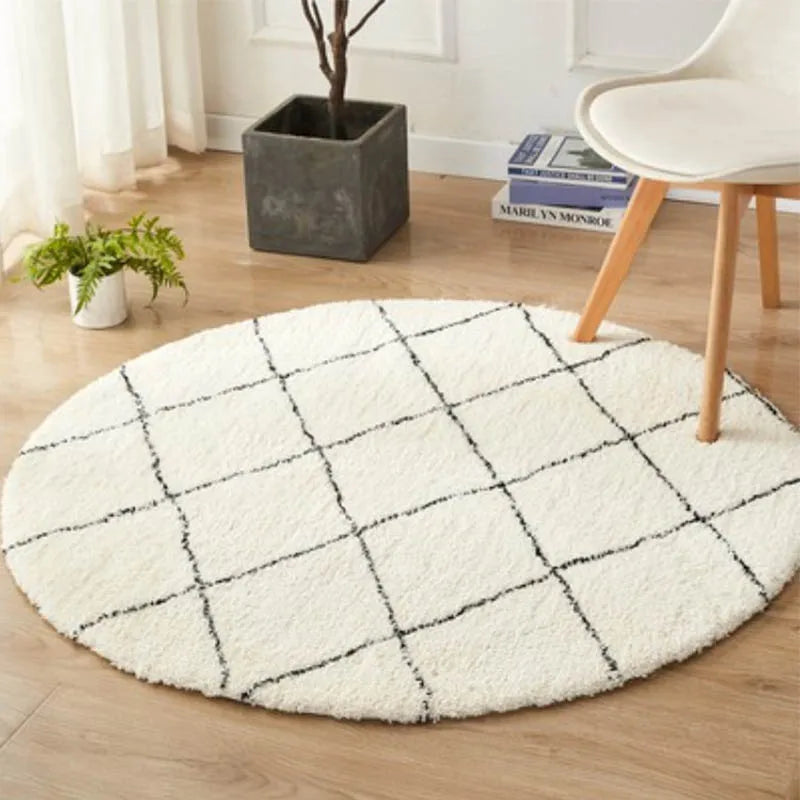 Nordic rond tapijt