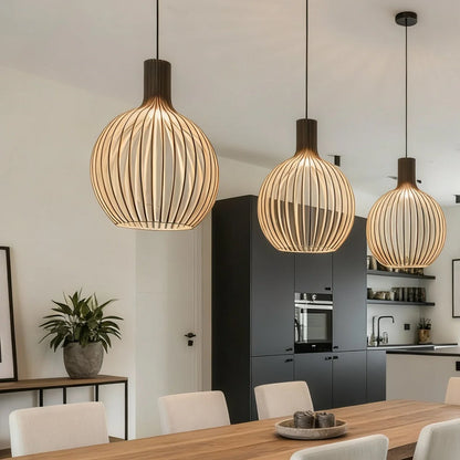 Fayrèn – Houten Hanglamp met Natuurlijke Uitstraling
