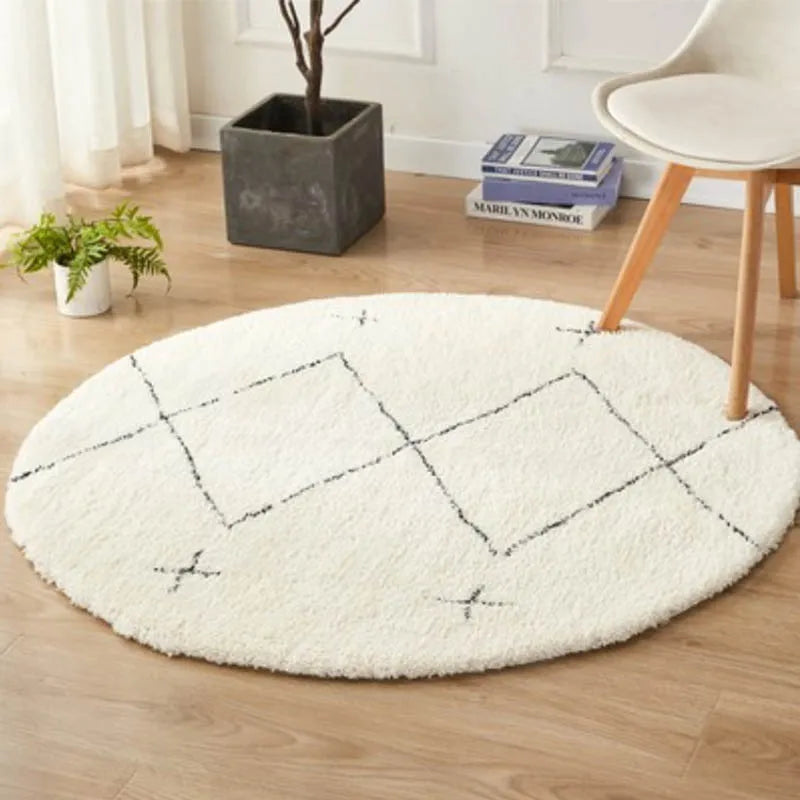 Nordic rond tapijt