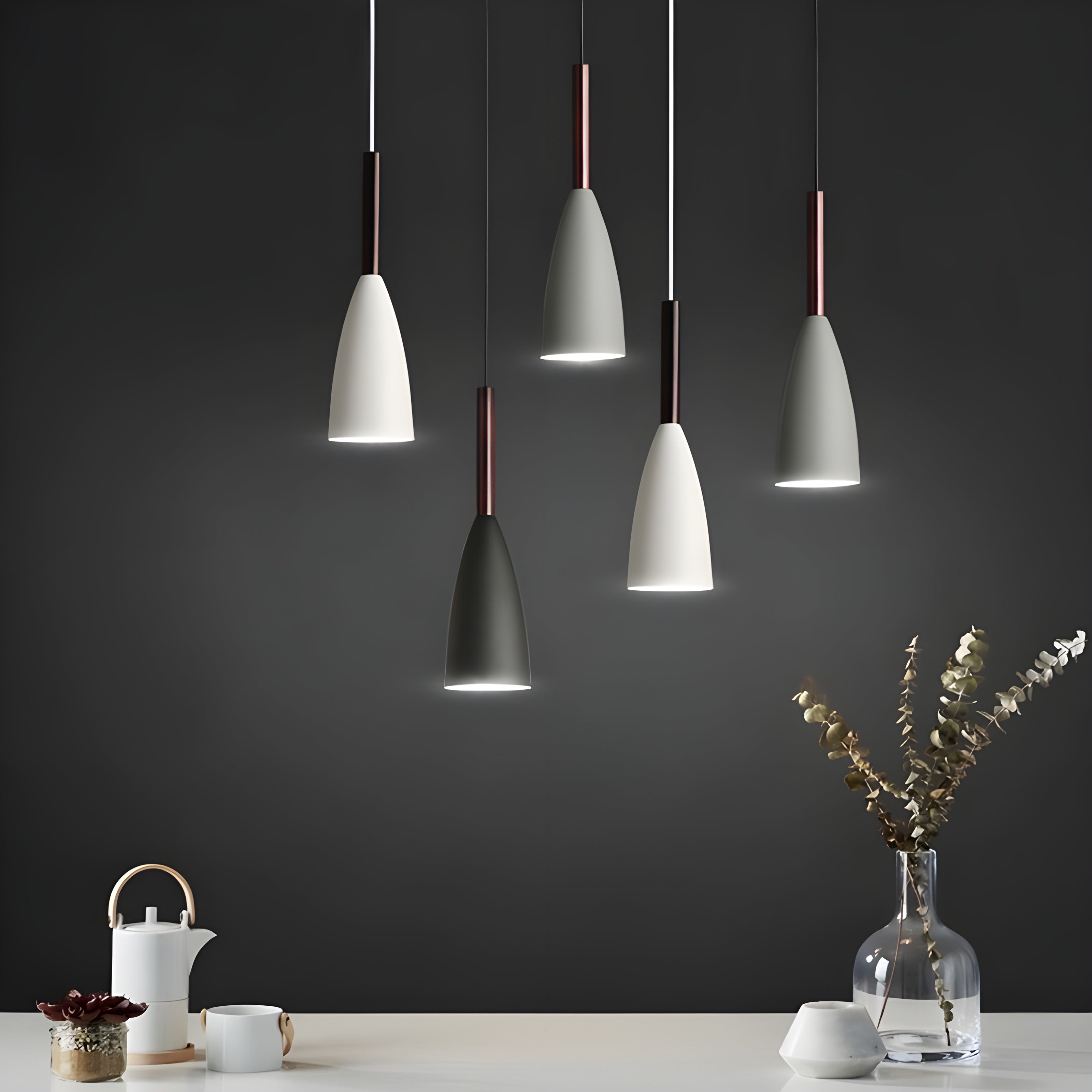 Nord Sphere Hanglamp – Scandinavische Elegantielamp met 3 Pendels
