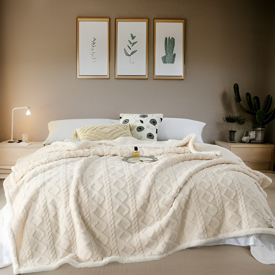 Ravelle – Tweezijdige Fleecedeken met Zachte Winterwarmte